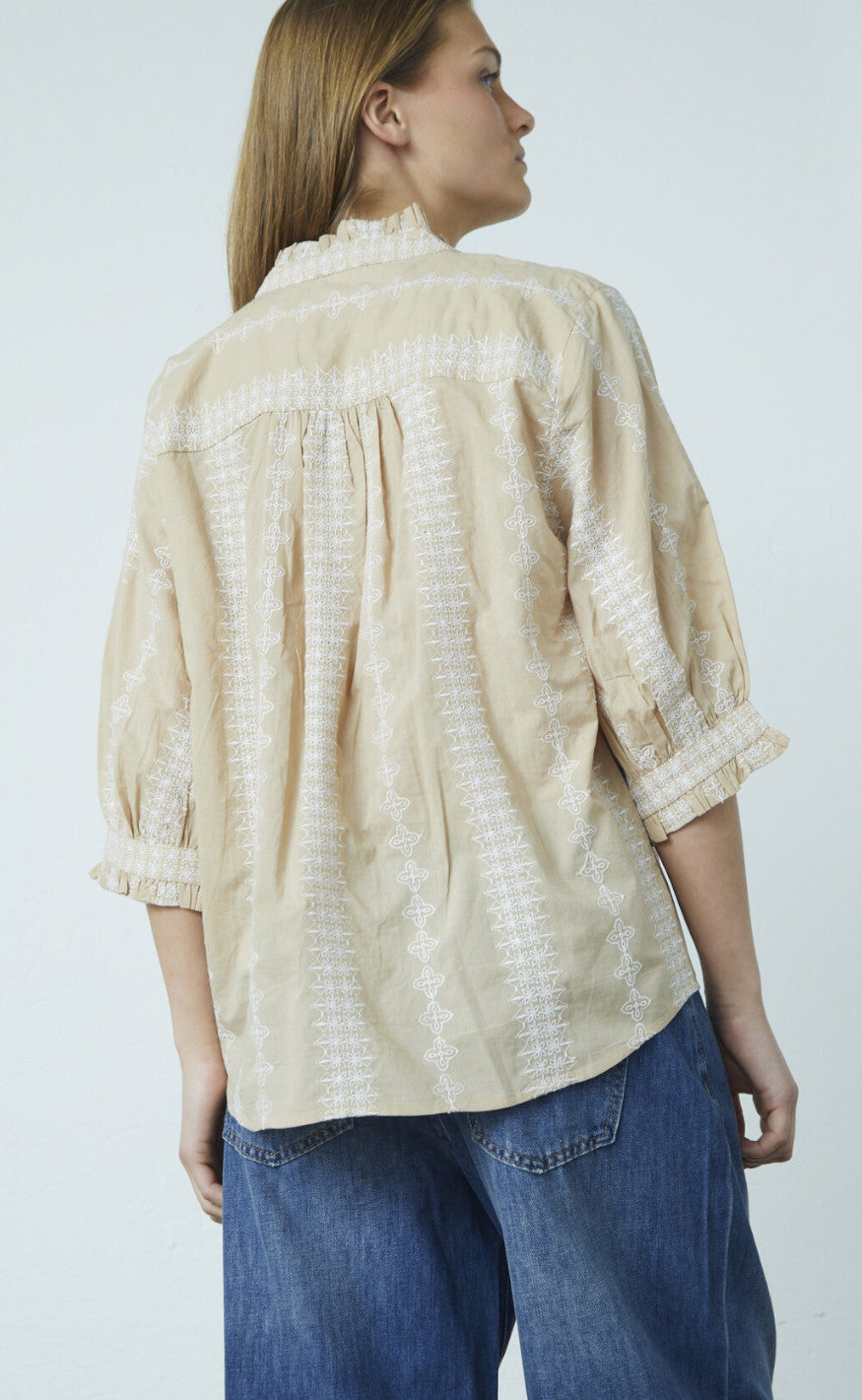 Love & Divine Skjorte - Love1298 - Sand/White
