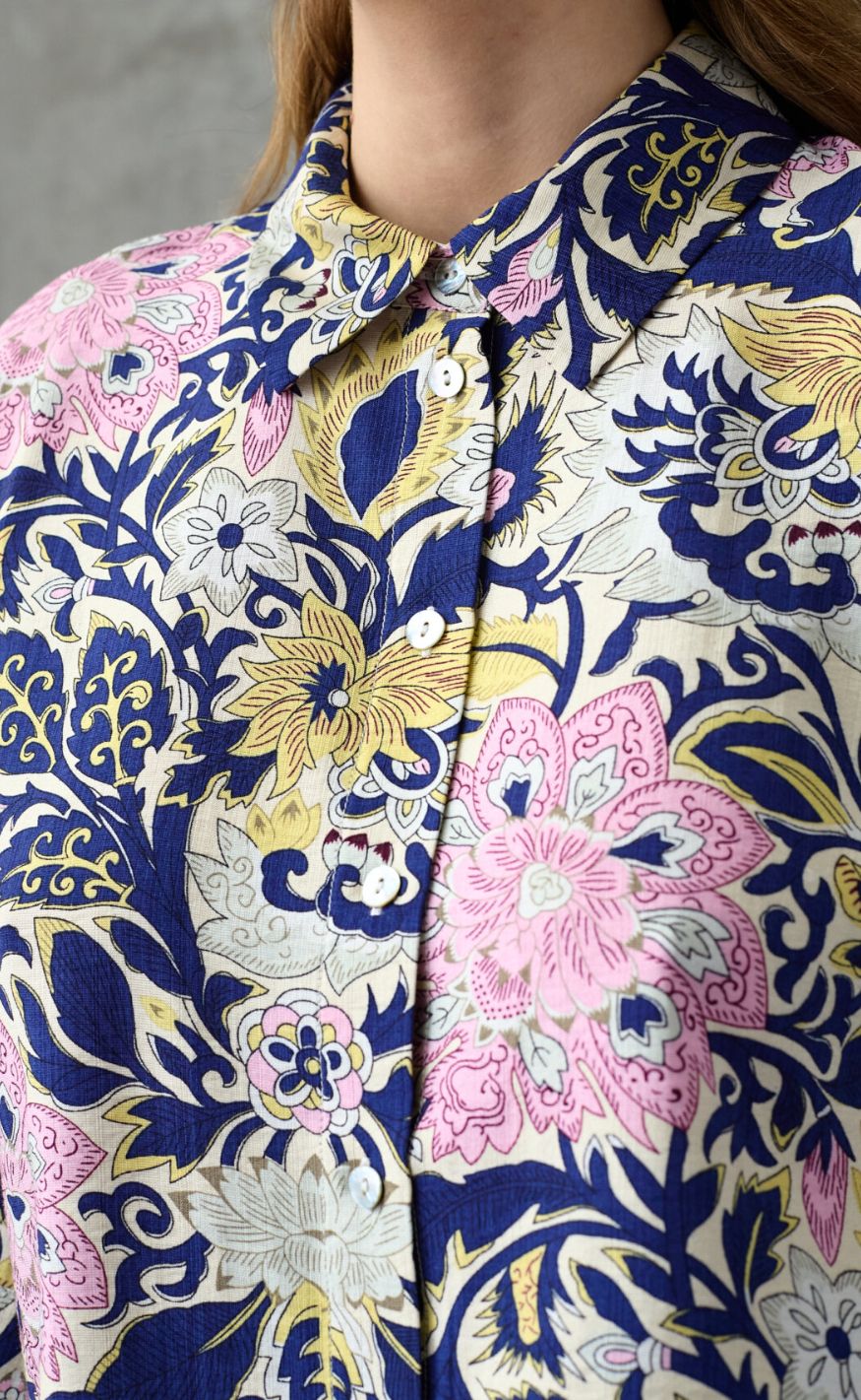 Love & Divine Skjorte - Love1338-3 - Navy Paisley