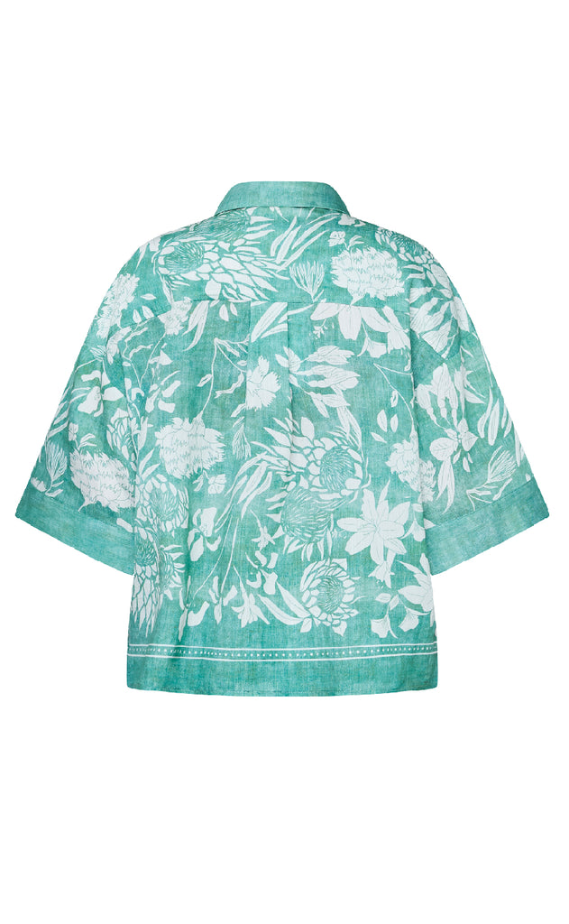 Love & Divine Skjorte - Love1338 - Green Flower