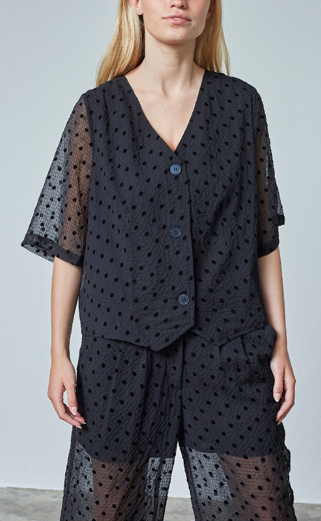 Love & Divine Skjorte - Love1418 - Black Dot