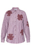 Love & Divine Skjorte - Love1426-3 - Bordeaux Flower