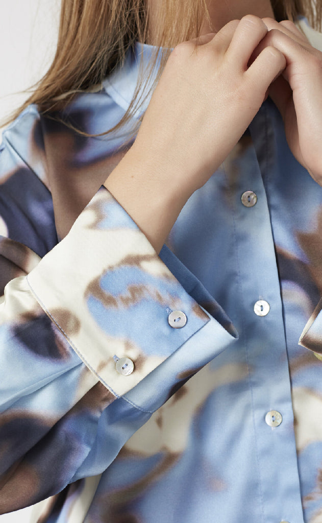 Love & Divine Skjorte - Love1432 - Blue Waterprint