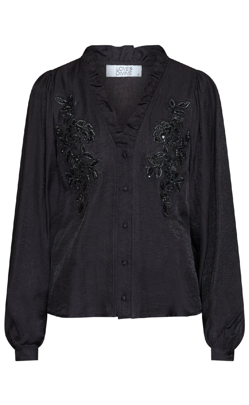 Love & Divine Skjorte - Love1483 - Black