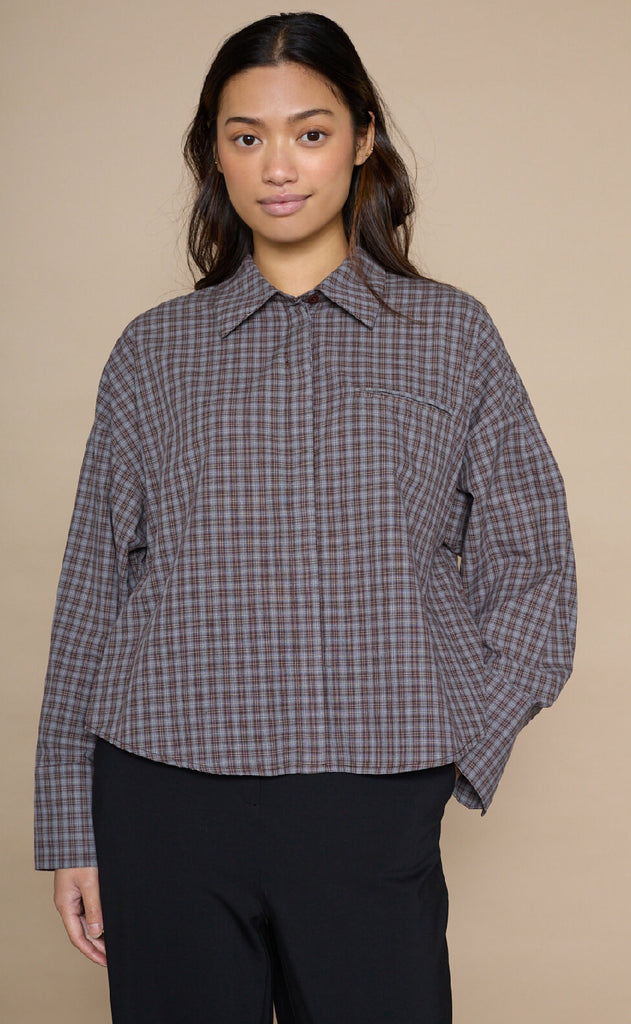 Love & Divine Skjorte - Love1495 - Brown Check