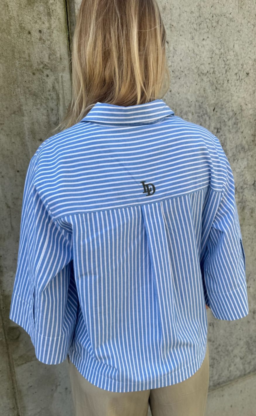 Love & Divine Skjorte - Love1562 - Blue Stripe
