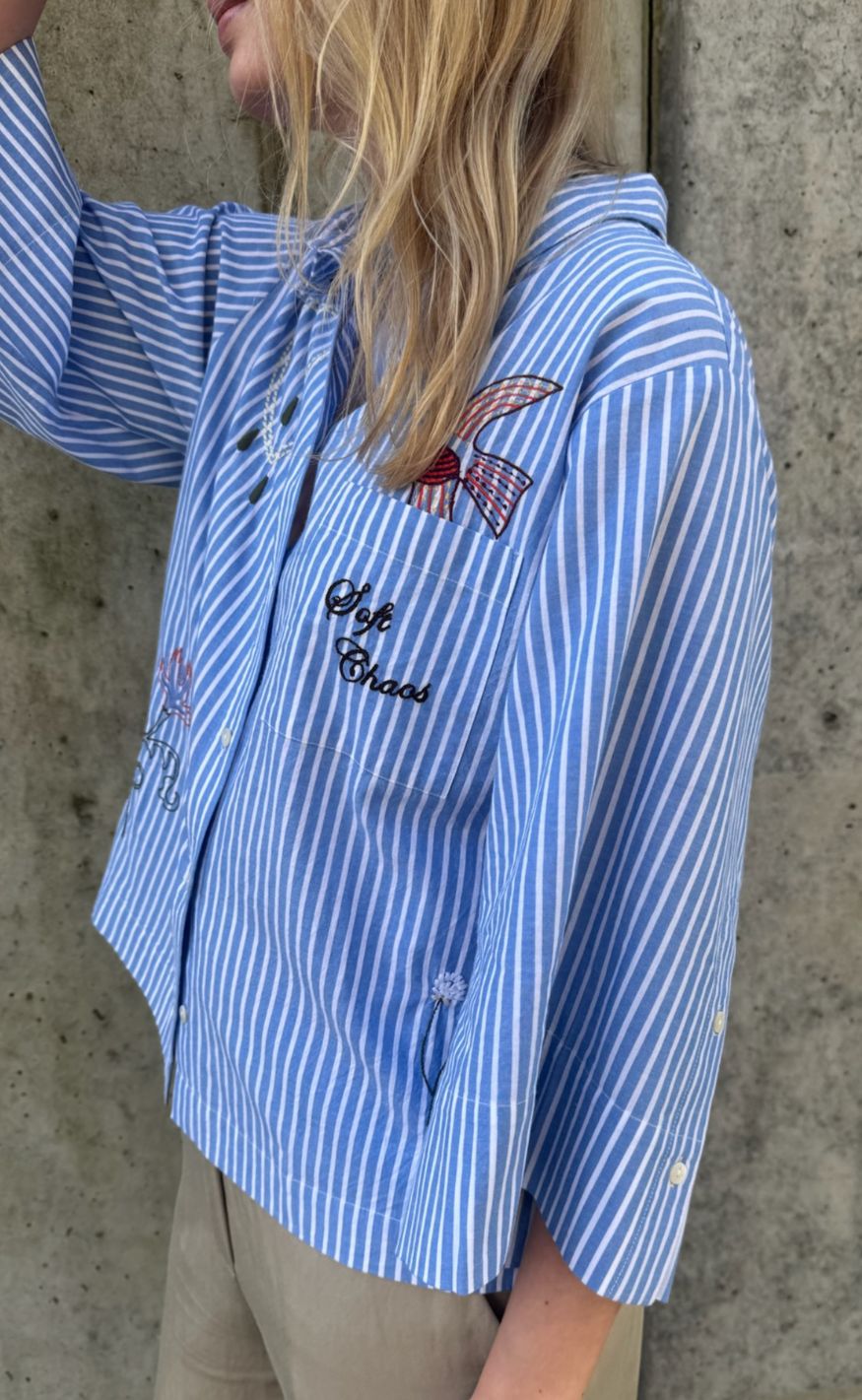 Love & Divine Skjorte - Love1562 - Blue Stripe