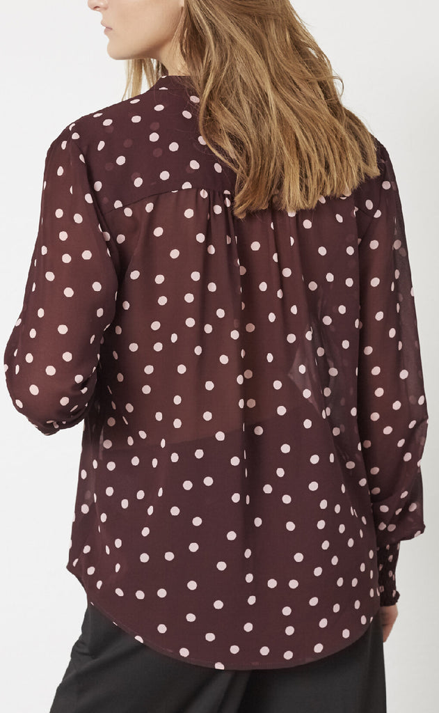 Love & Divine Skjorte - Love407-9 - Bordeaux/Dot