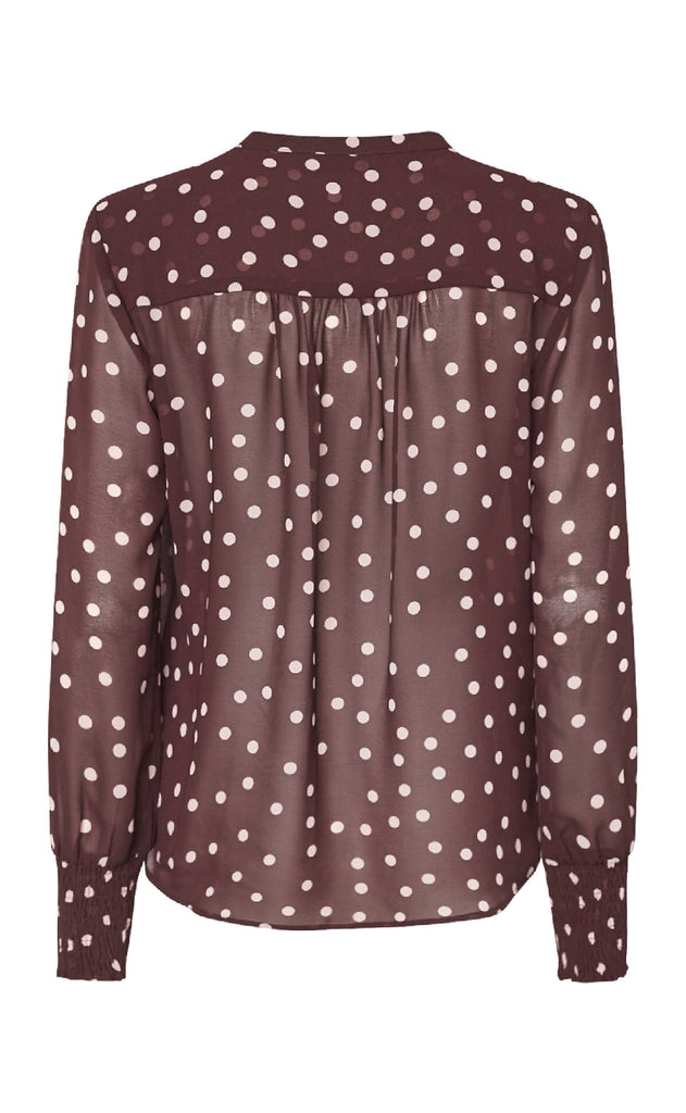 Love & Divine Skjorte - Love407-9 - Bordeaux/Dot
