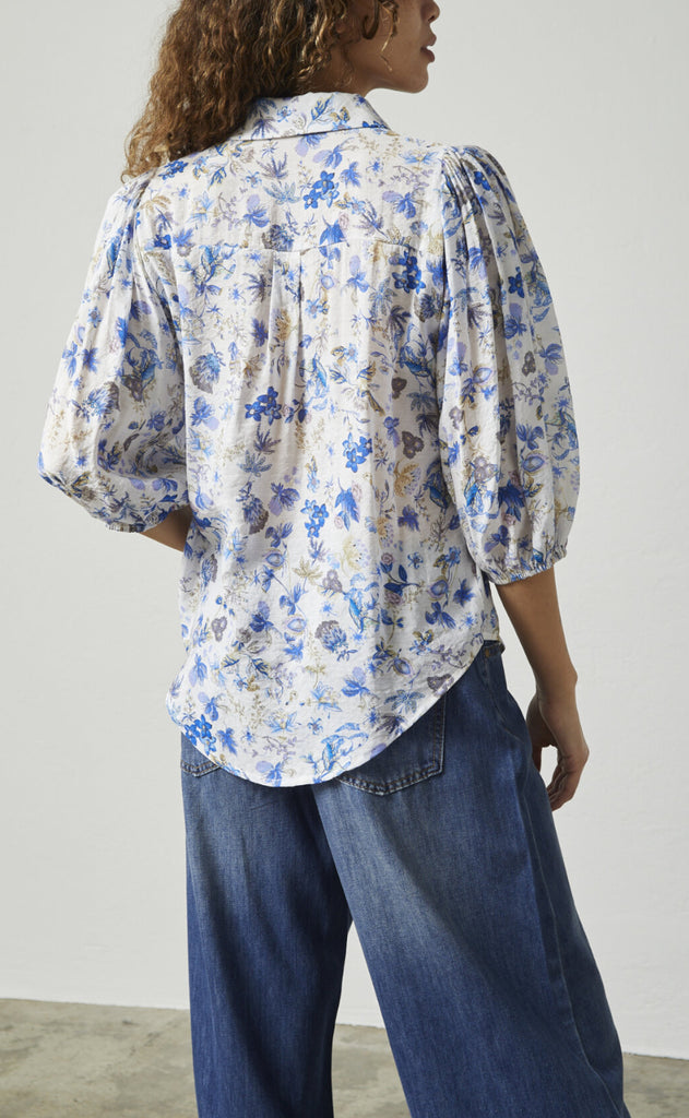 Love & Divine Skjorte - Love436-14 - Blue Flower