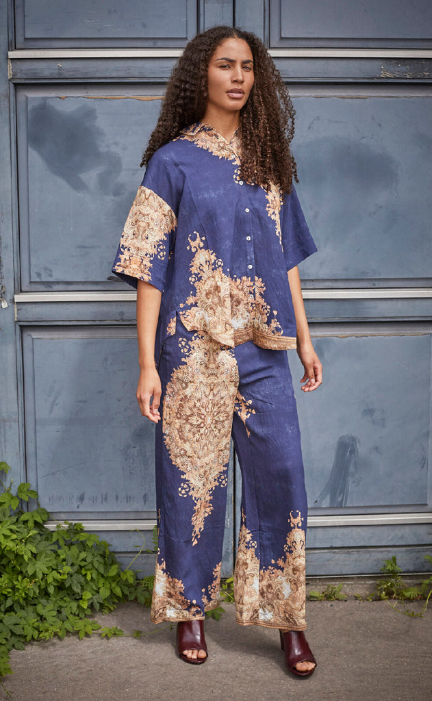 Love & Divine Skjorte - Love971-12 - Navy/Paisley