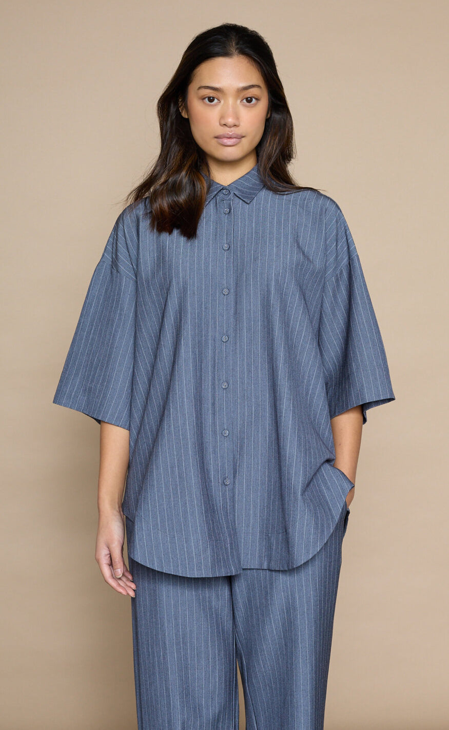 Love & Divine Skjorte - Love971-13 - Pin Stripe
