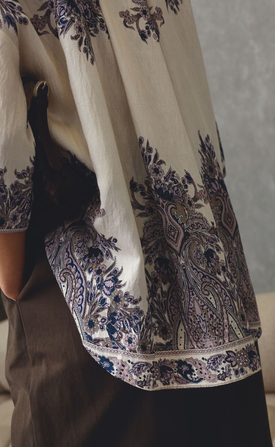 Love & Divine Skjorte - Love971-17 - Champagne Paisley