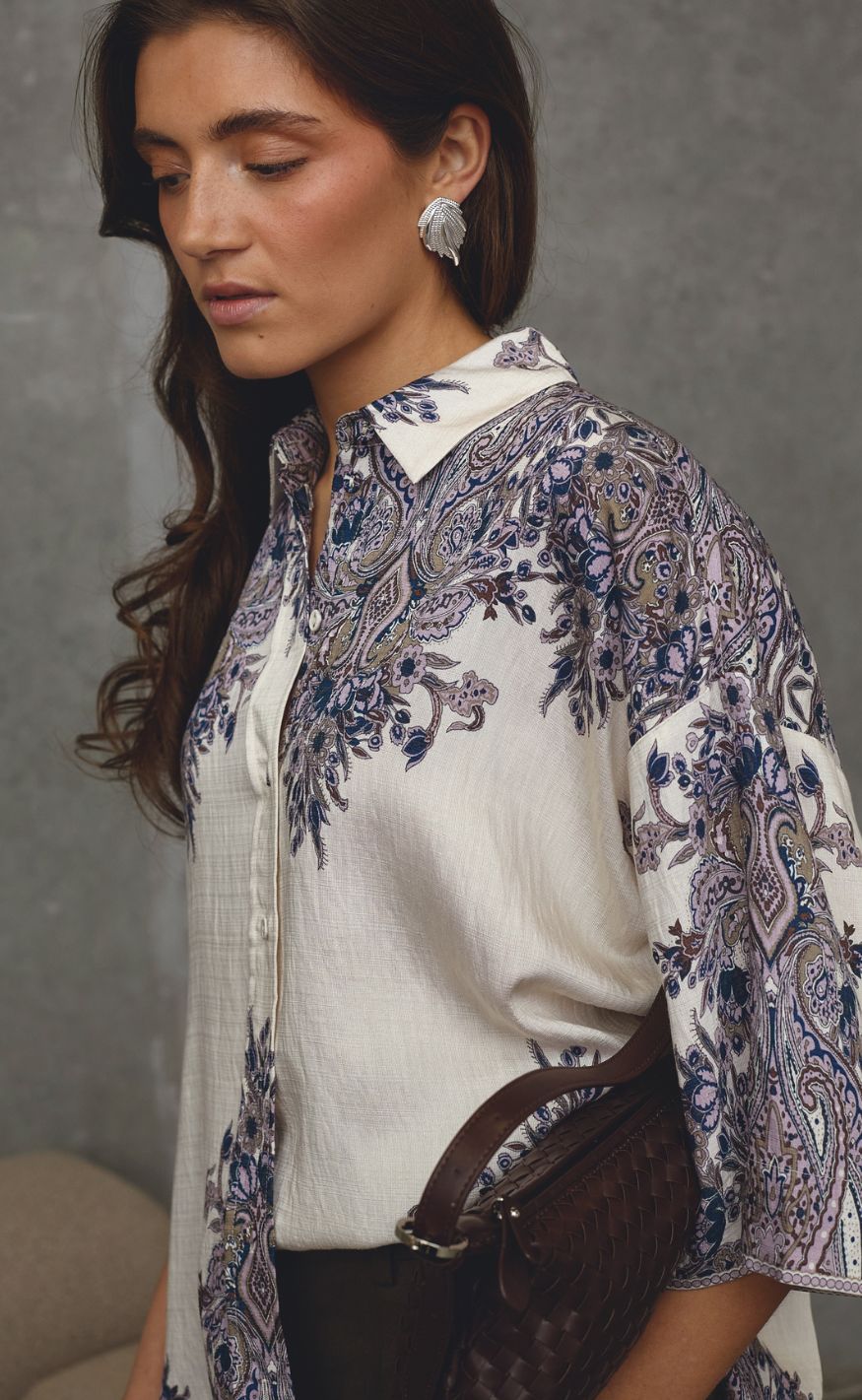 Love & Divine Skjorte - Love971-17 - Champagne Paisley