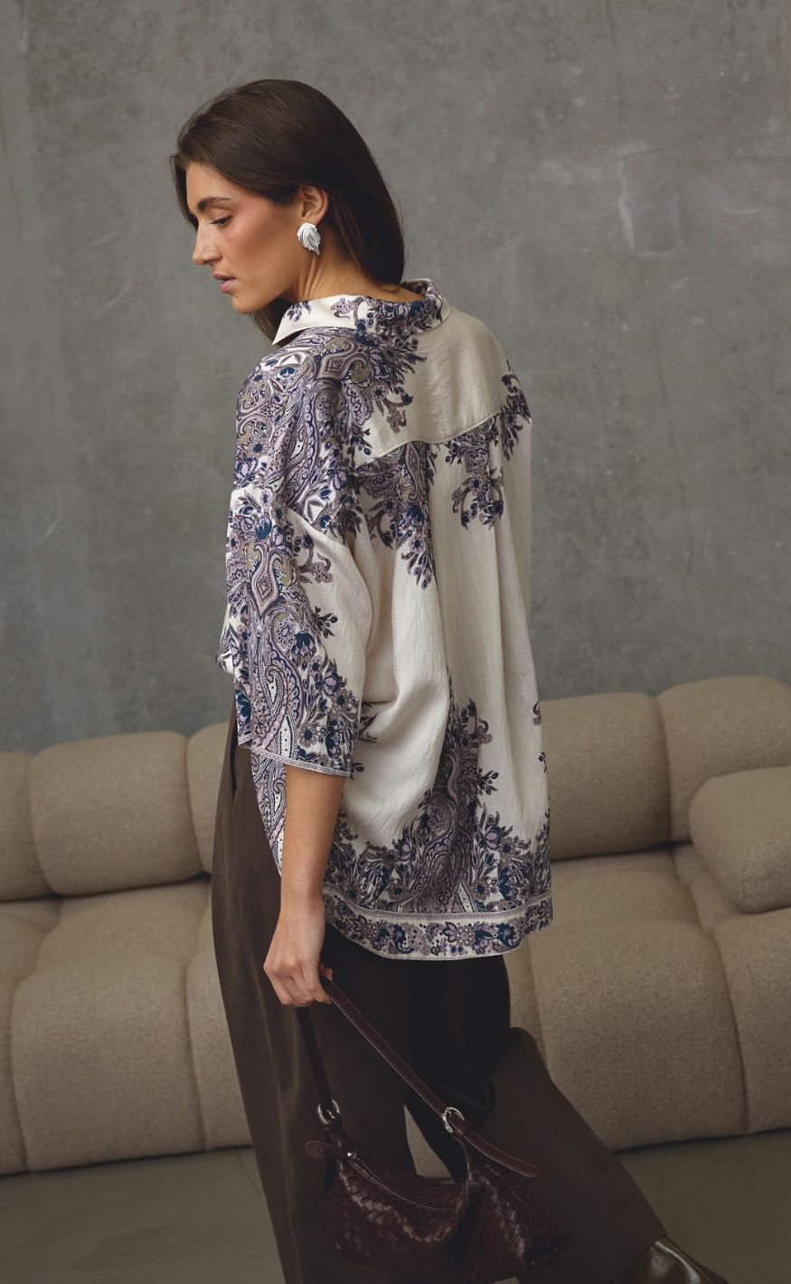 Love & Divine Skjorte - Love971-17 - Champagne Paisley