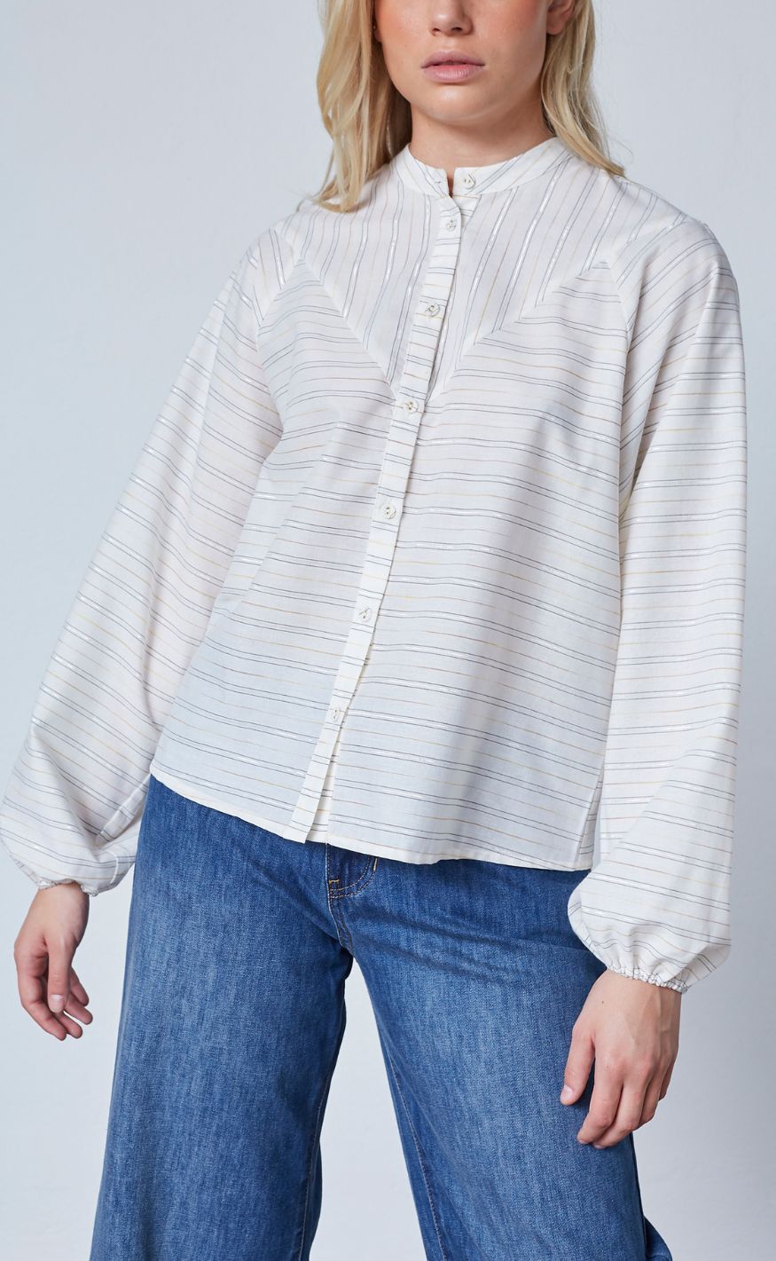 Love & Divine Skjorte - love1319 - Cream/Stripe
