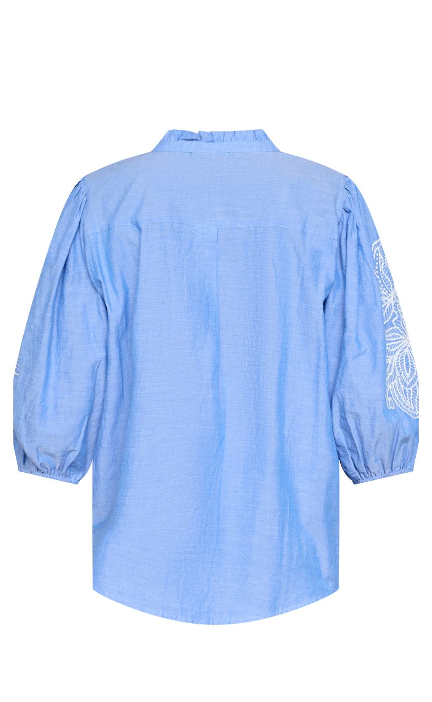 Love & Divine Skjorte - love1448 - Blue/Cream