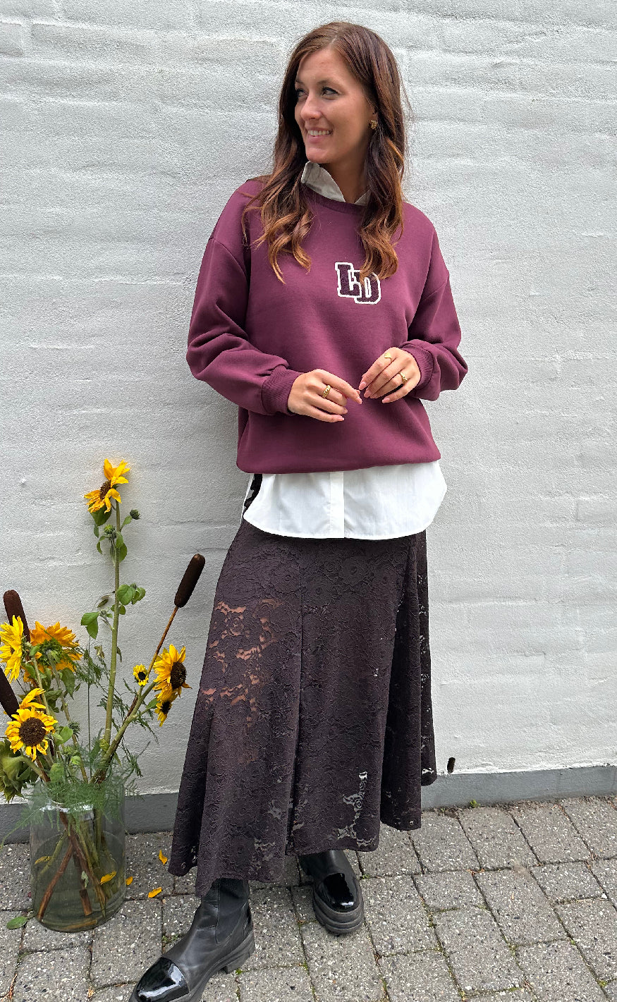 Love & Divine Sweatshirt - Love1456 - D. Bordeaux