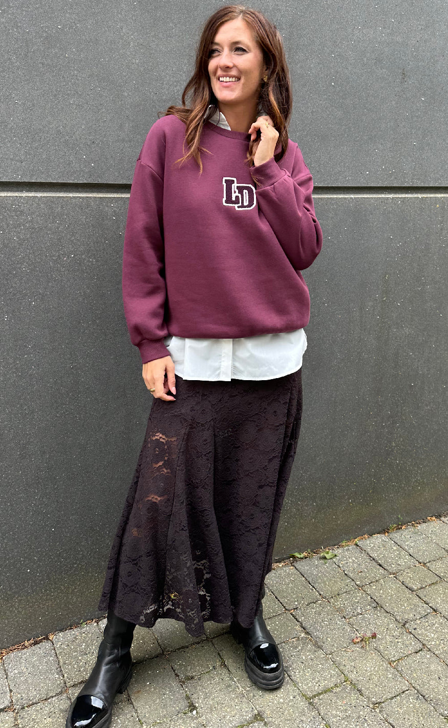 Love & Divine Sweatshirt - Love1456 - D. Bordeaux