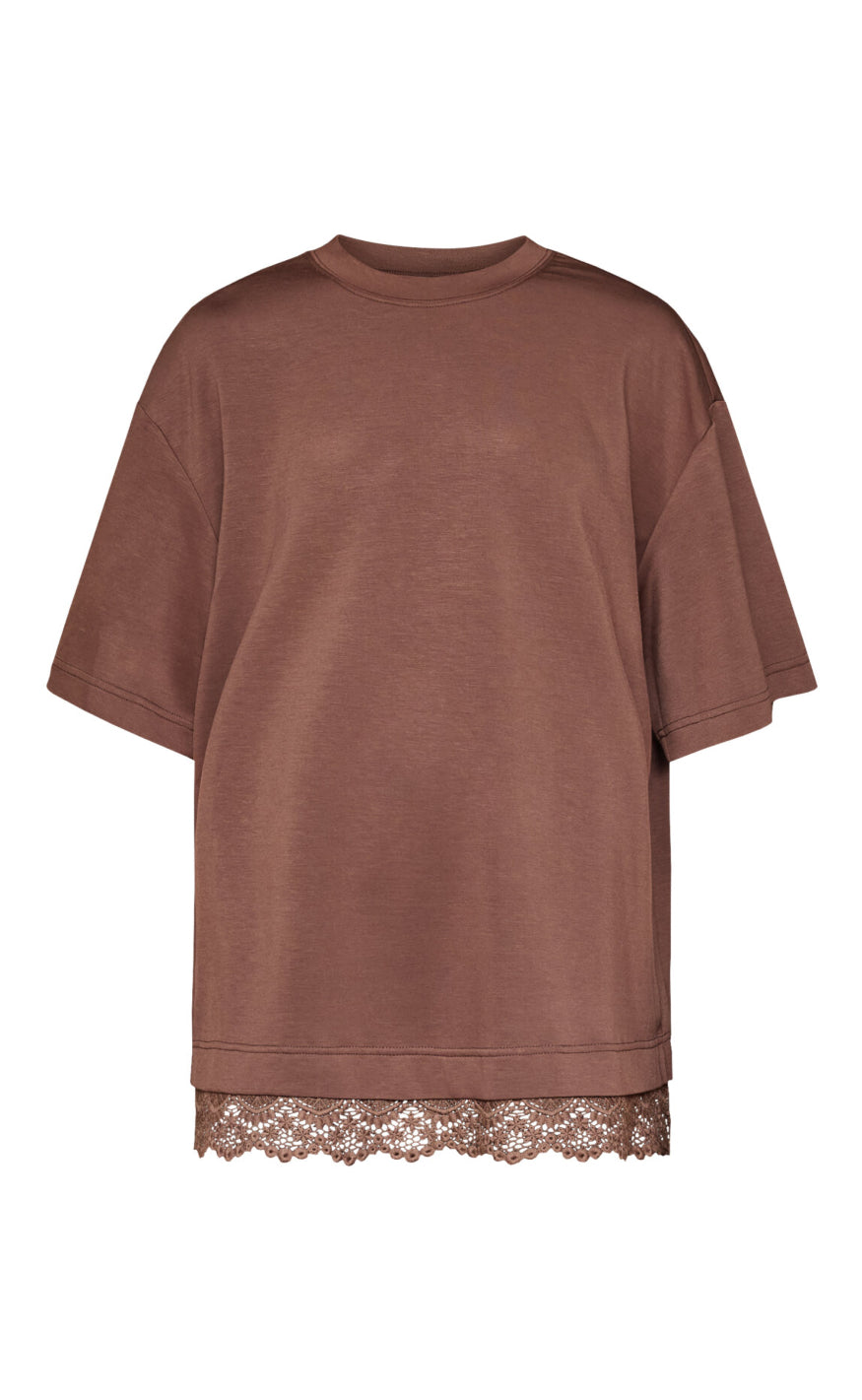 Love & Divine T-Shirt - Love1462 - Brown Lace