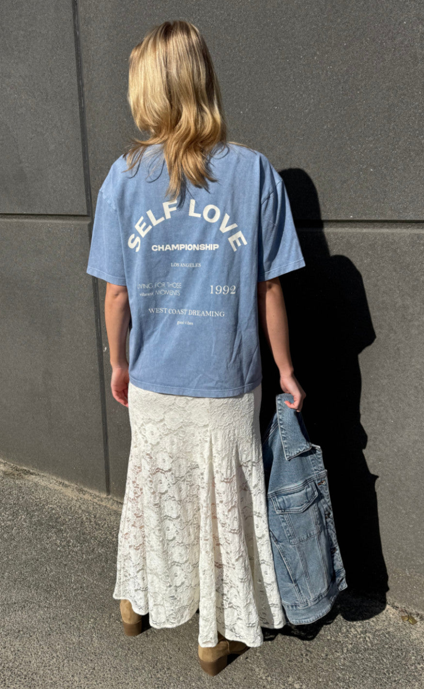 Love & Divine T-shirt - Love1303-2 - Blue Wash