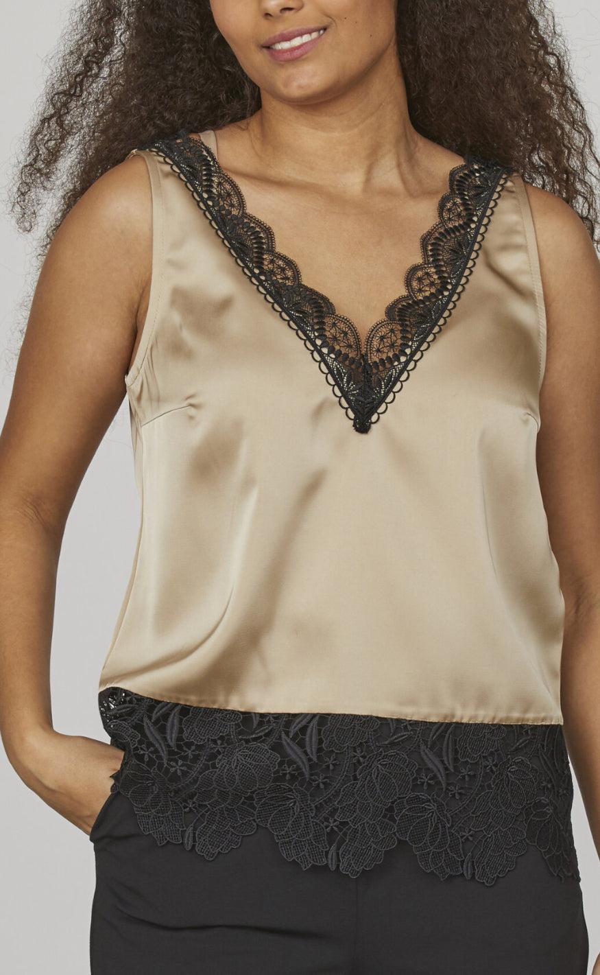 Love & Divine Top - Love1080 - Beige/Black