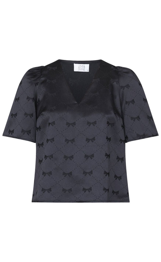 Love & Divine Top - Love1227 - Black Bow