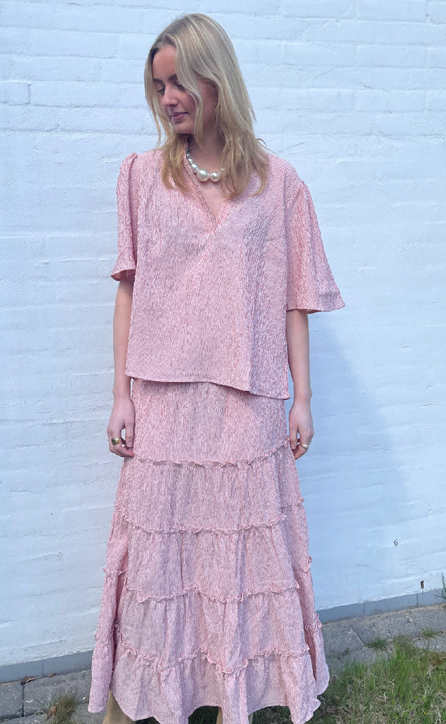 Love & Divine Top - Love1296-1 - Red/White Stripe