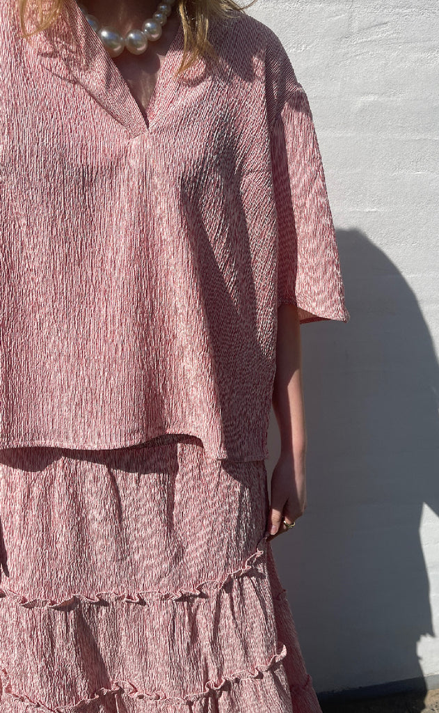 Love & Divine Top - Love1296-1 - Red/White Stripe