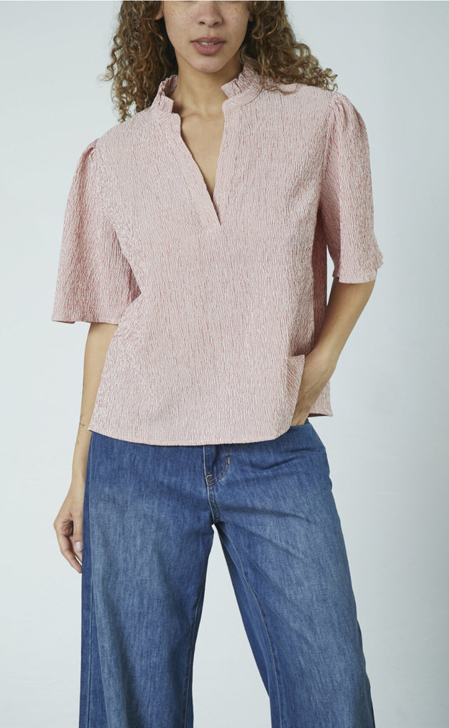 Love & Divine Top - Love1296-1 - Red/White Stripe