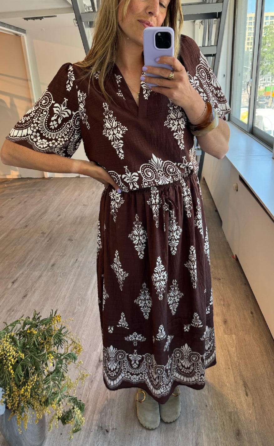 Love & Divine Top - Love1296-2 - Brown/Paisley