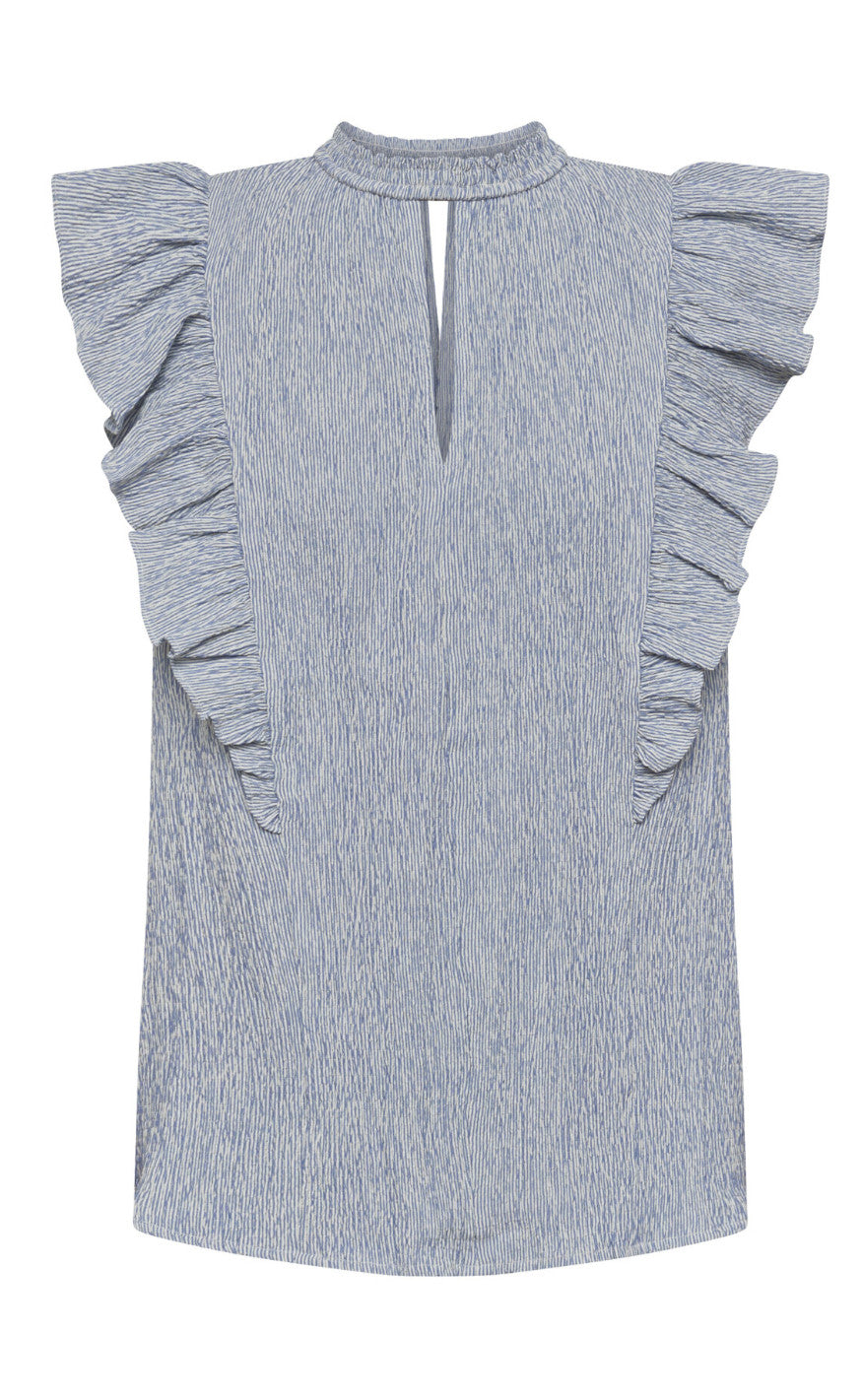 Love & Divine Top - Love1327 - Blue/White Stripe