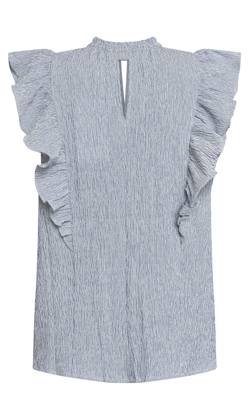 Love & Divine Top - Love1327 - Blue/White Stripe