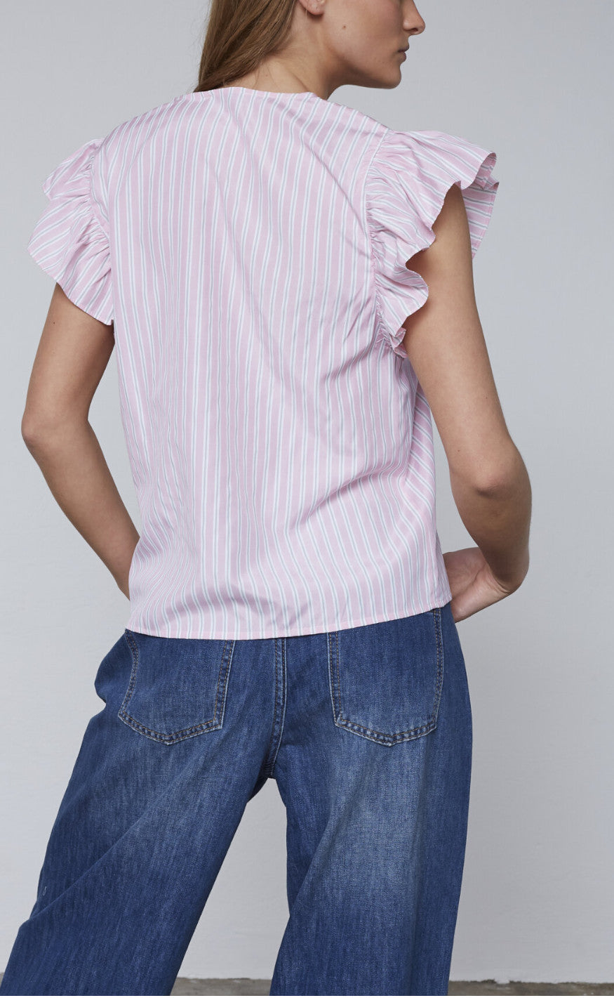 Love & Divine Top - Love1382 - Baby Pink/Stripe