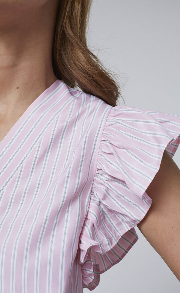 Love & Divine Top - Love1382 - Baby Pink/Stripe