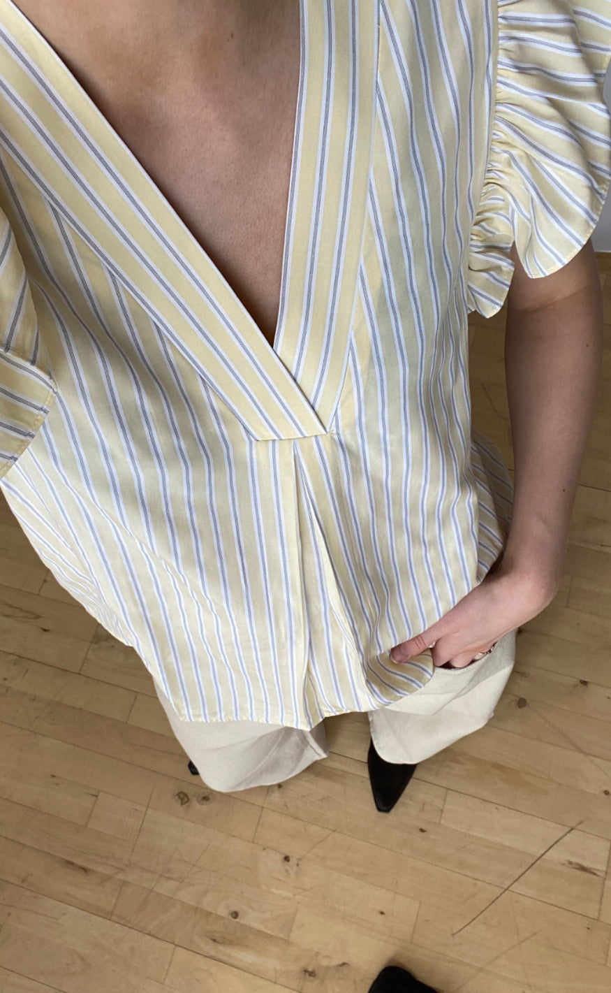 Love & Divine Top - Love1382 - Banana/Stripe