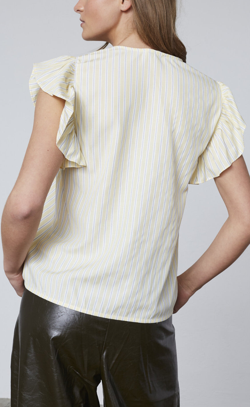 Love & Divine Top - Love1382 - Banana/Stripe