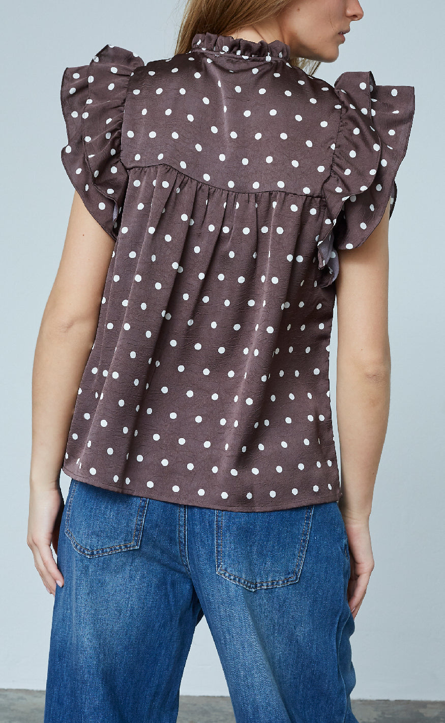 Love & Divine Top - Love1387 - Brown/Dot