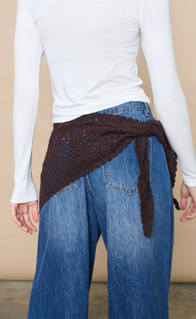 Love & Divine Tørklæde - Love1500 - D. Chocolate