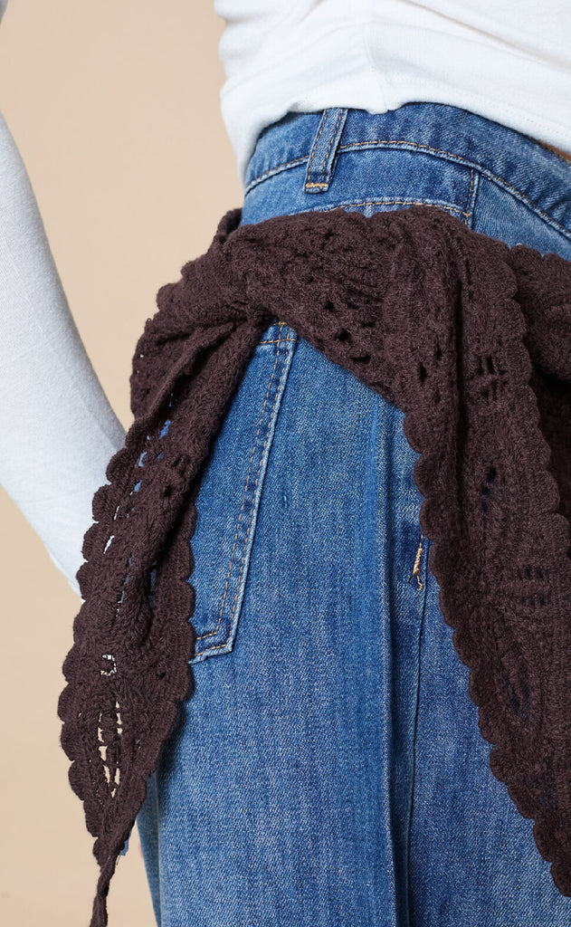 Love & Divine Tørklæde - Love1500 - D. Chocolate