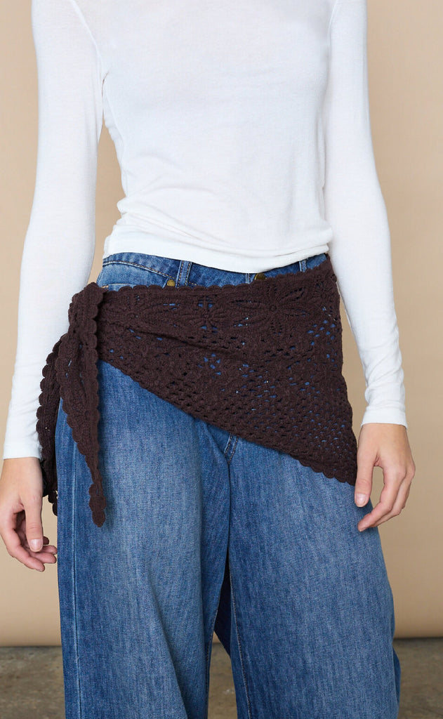 Love & Divine Tørklæde - Love1500 - D. Chocolate