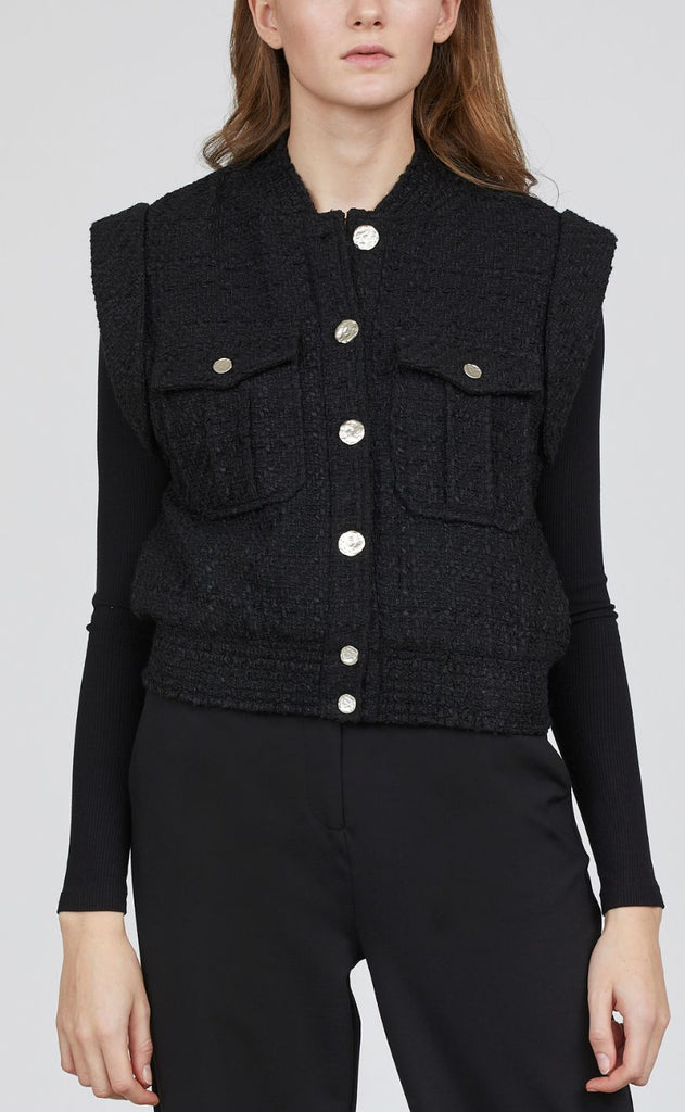 Love & Divine Vest - Love1273 - Black