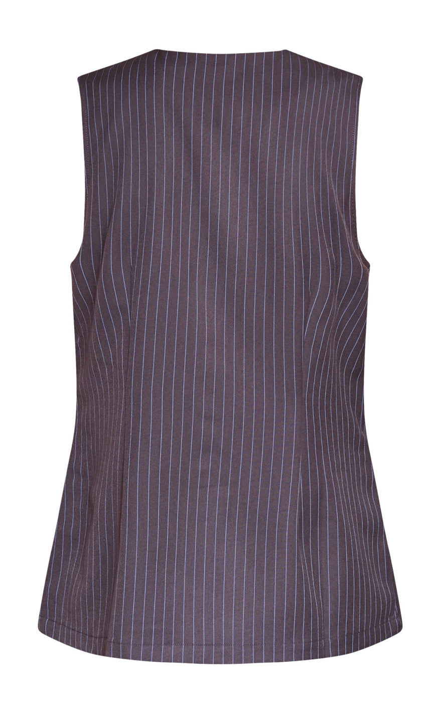 Love & Divine Vest - Love1343-1 - Blue Pinstripe