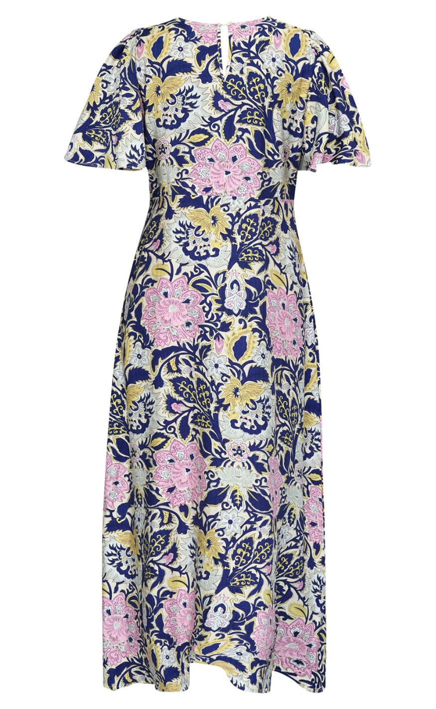 Love & Divne Kjole - Love1000-16 - Navy Paisley