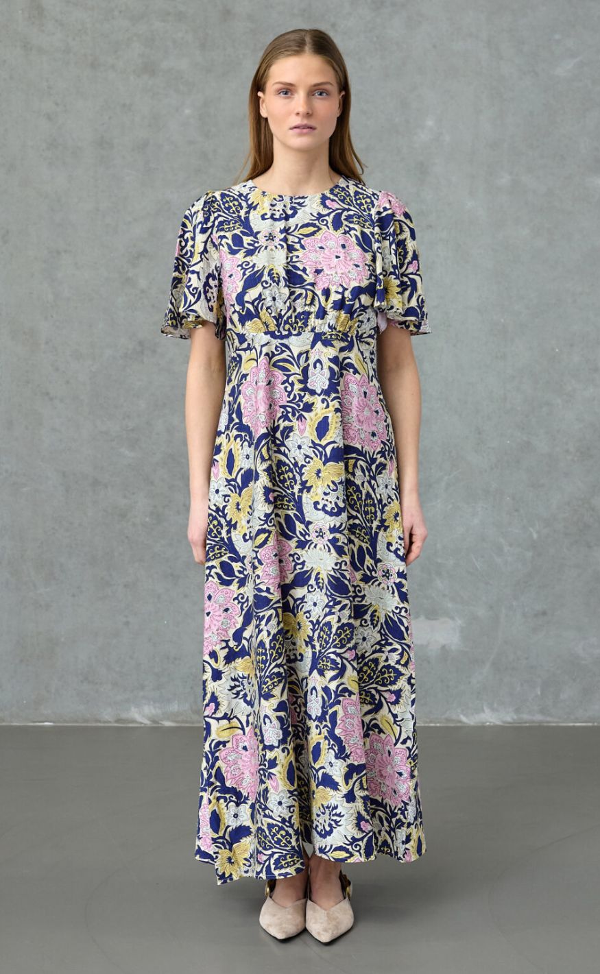 Love & Divne Kjole - Love1000-16 - Navy Paisley