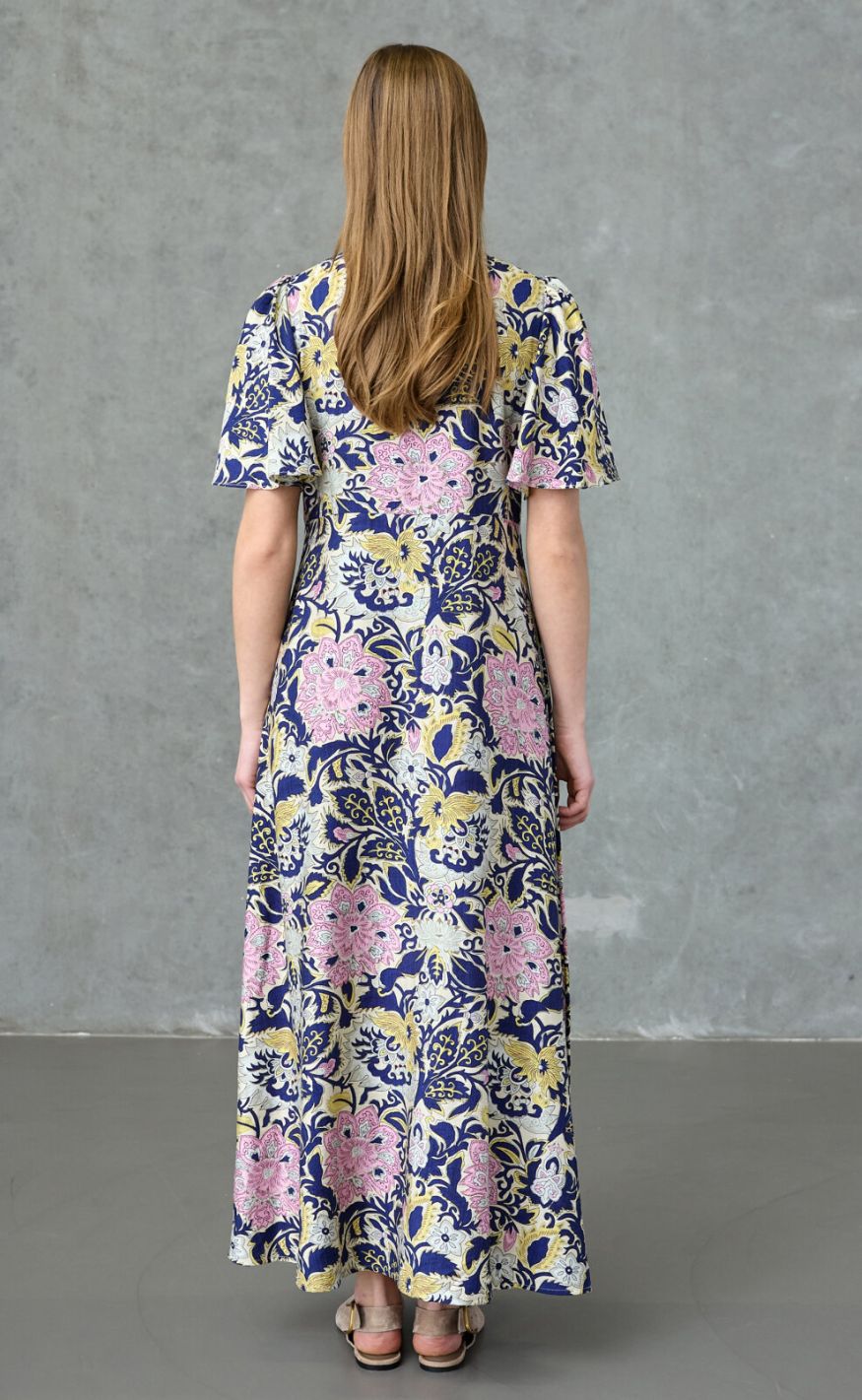 Love & Divne Kjole - Love1000-16 - Navy Paisley