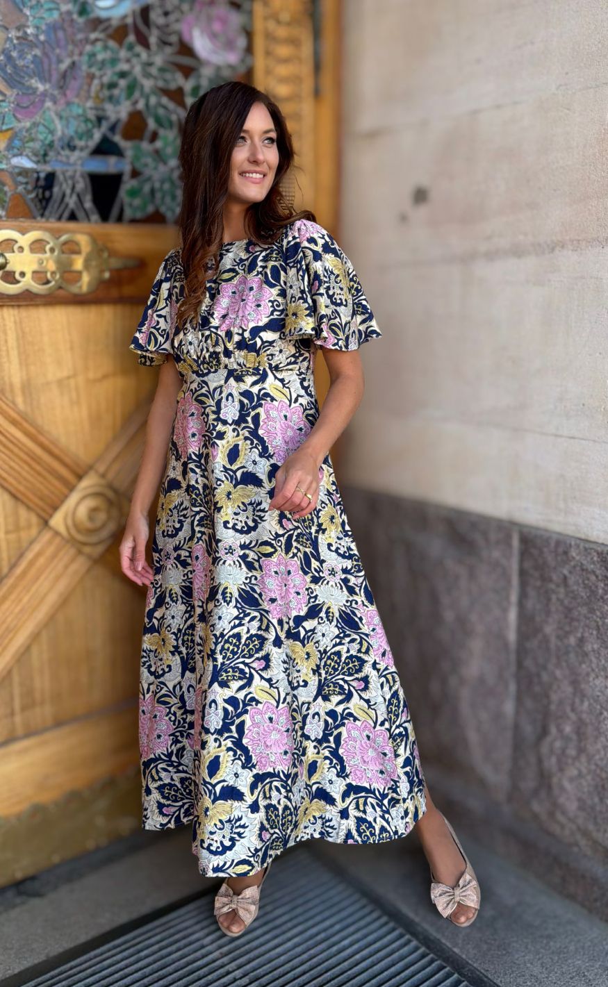 Love & Divne Kjole - Love1000-16 - Navy Paisley