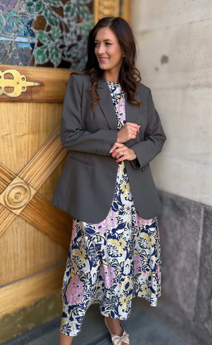 Love & Divne Kjole - Love1000-16 - Navy Paisley