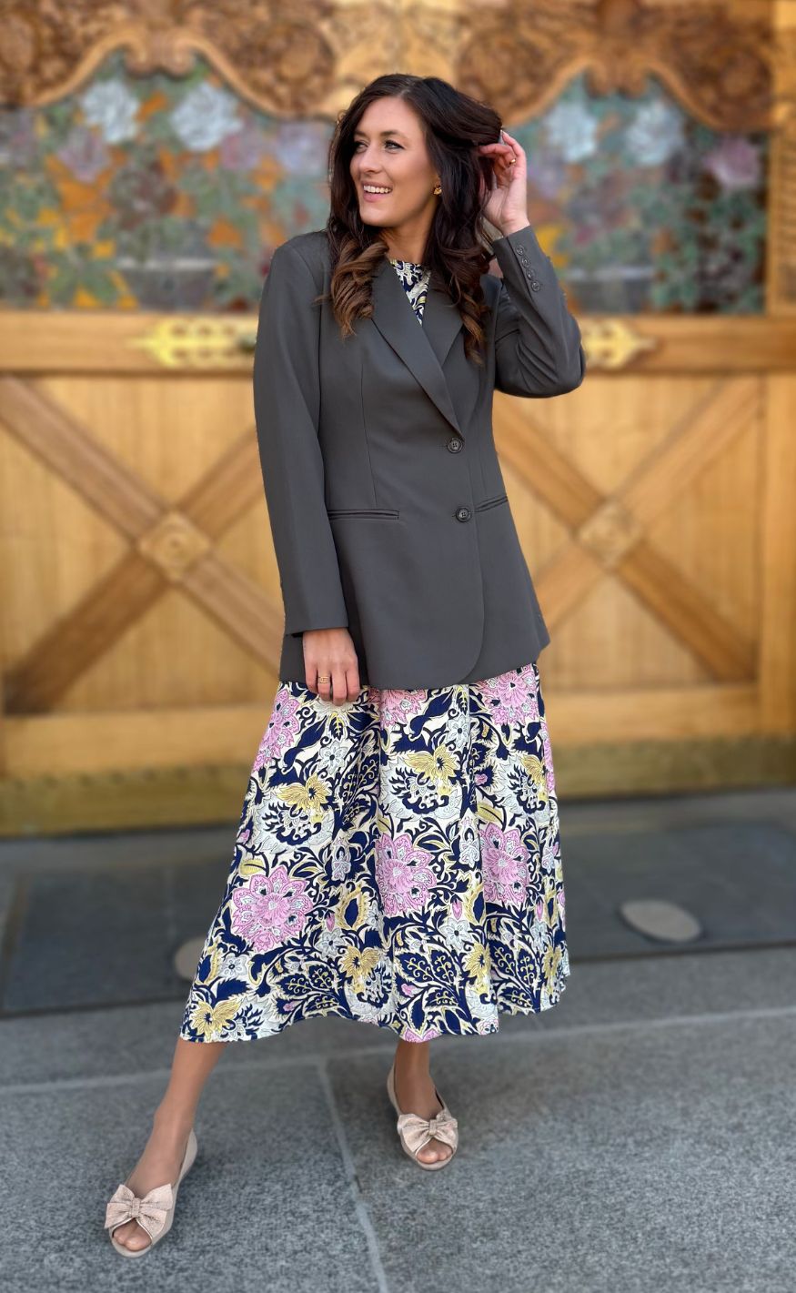 Love & Divne Kjole - Love1000-16 - Navy Paisley