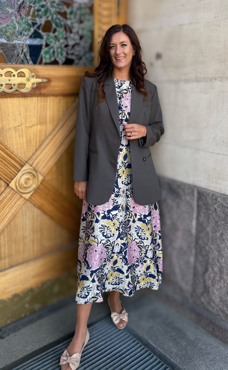Love & Divne Kjole - Love1000-16 - Navy Paisley