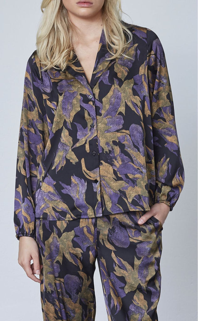 Love&Divine Skjorte - Love1422 - Black Flower